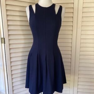 Rebecca Taylor Navy Blue Mini Dress